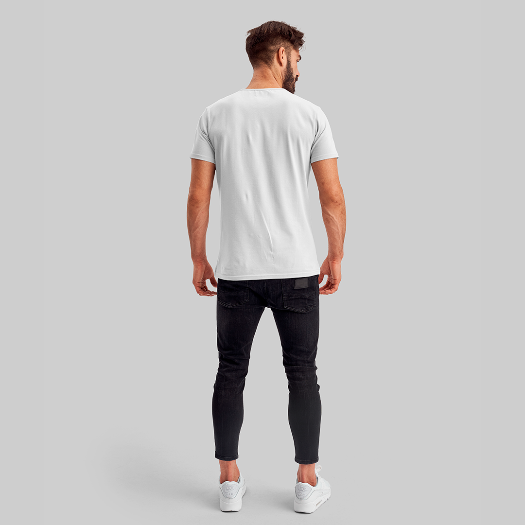 Camiseta Premium Branca - Algodão Egípcio