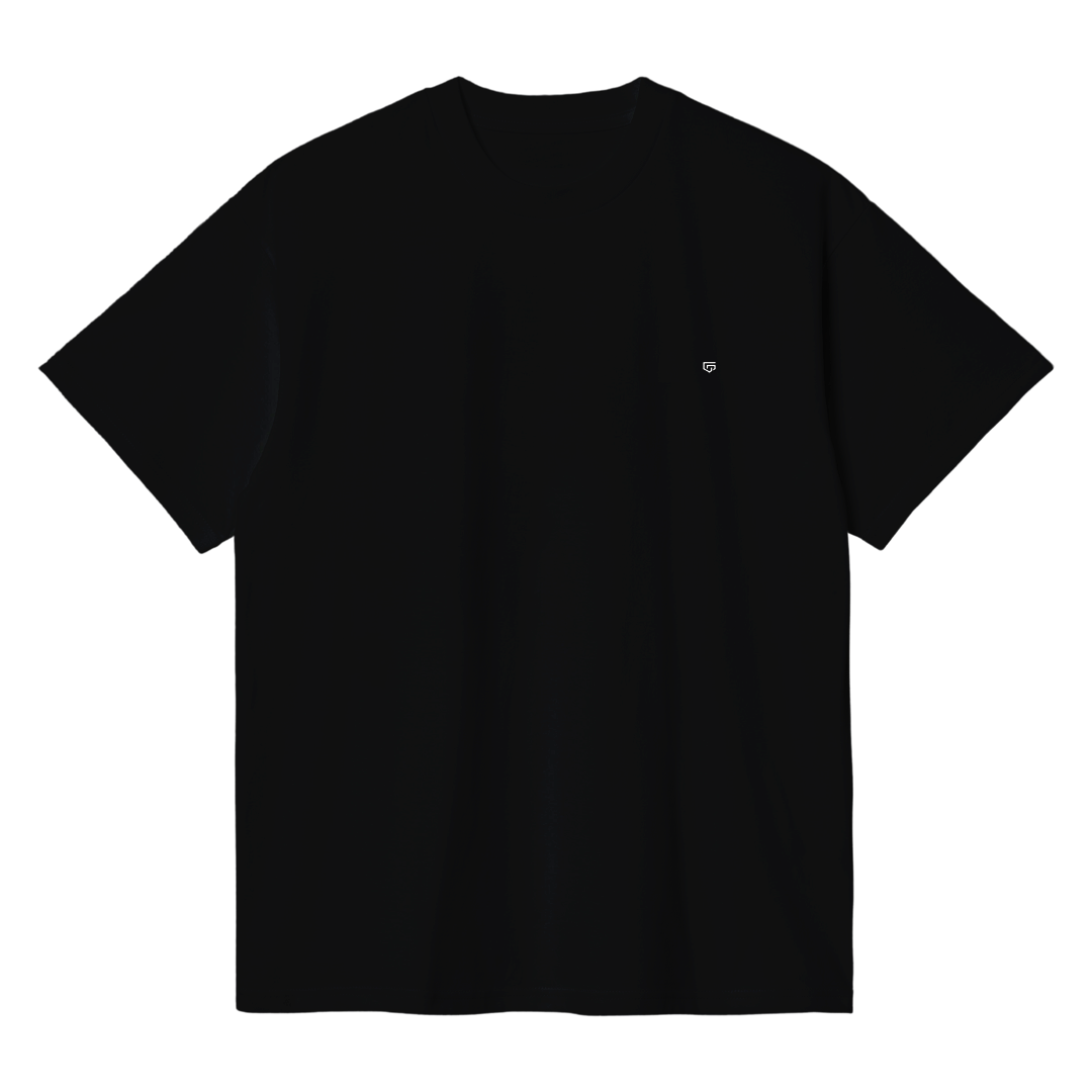 Camiseta Premium Preta - Algodão Egípcio