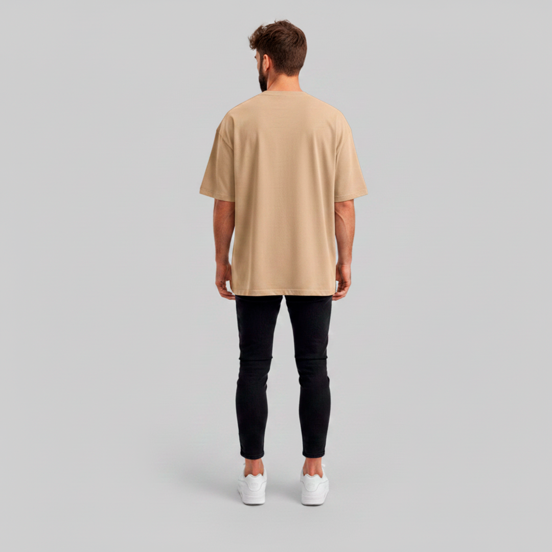 Camiseta Oversized Areia - Suedine