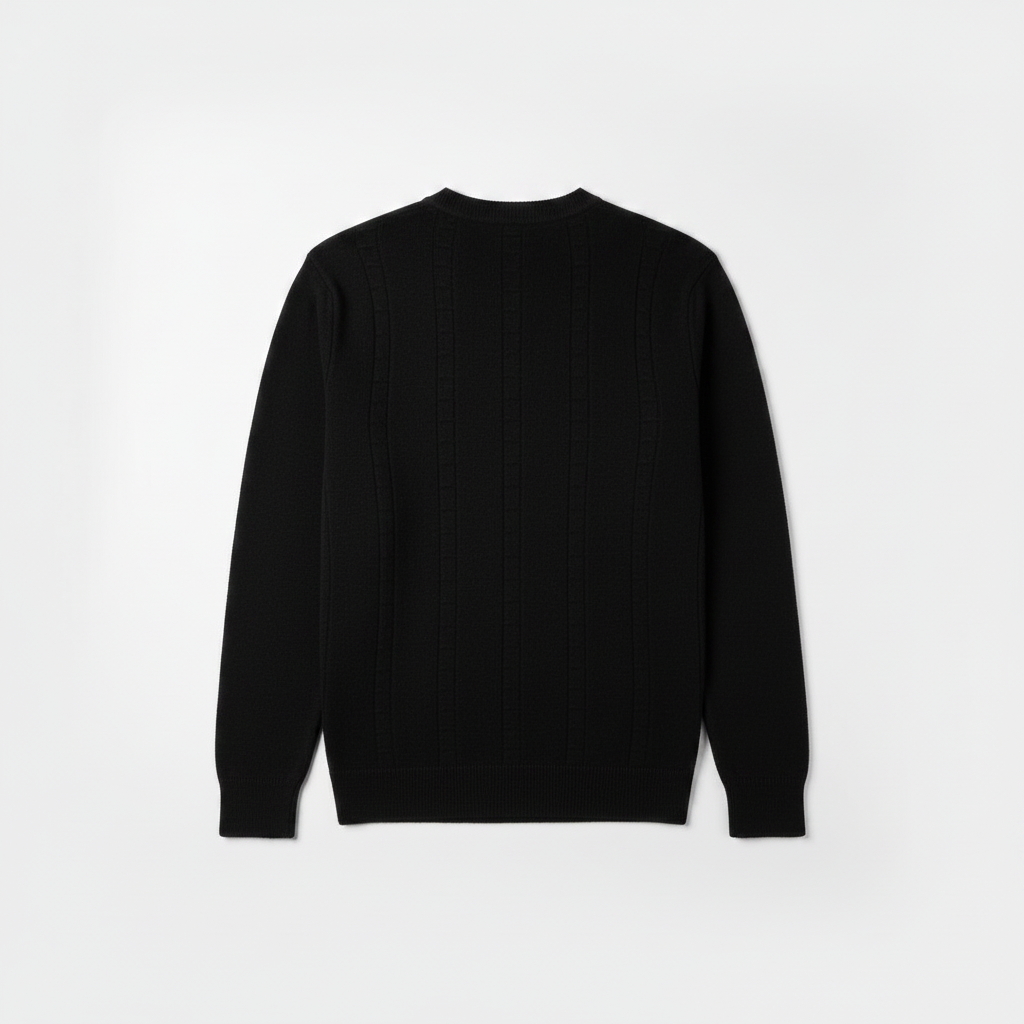 Suéter Básico Masculino Regular - Preto Lion