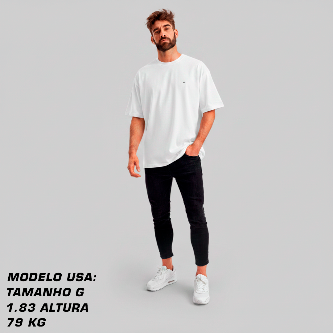 Camiseta Premium Branca - Algodão Egípcio