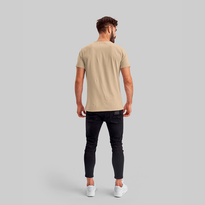 Camiseta Premium Areia - Algodão Egípcio