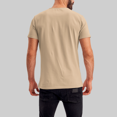 Camiseta Premium Areia - Algodão Egípcio