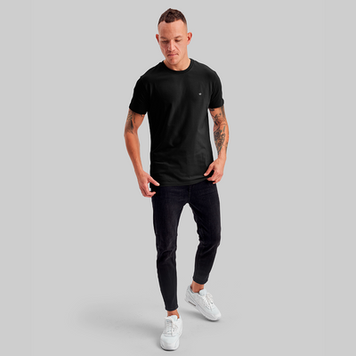 Camiseta Premium Preta - Algodão Egípcio