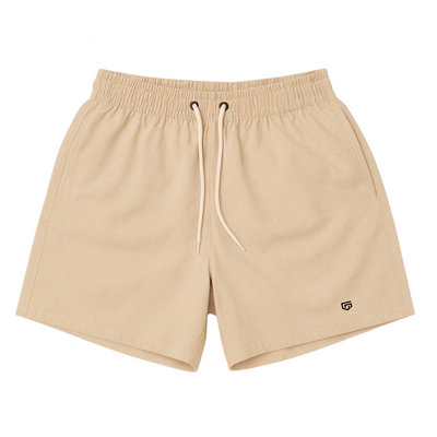 Short de Linho Masculino Bege