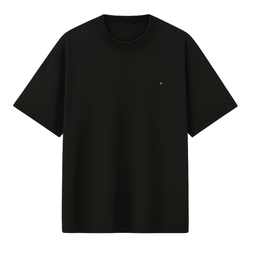 Camiseta Oversized Preta - Suedine