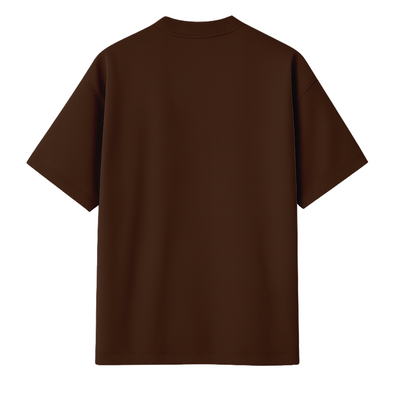 Camiseta Oversized Marrom - Suedine