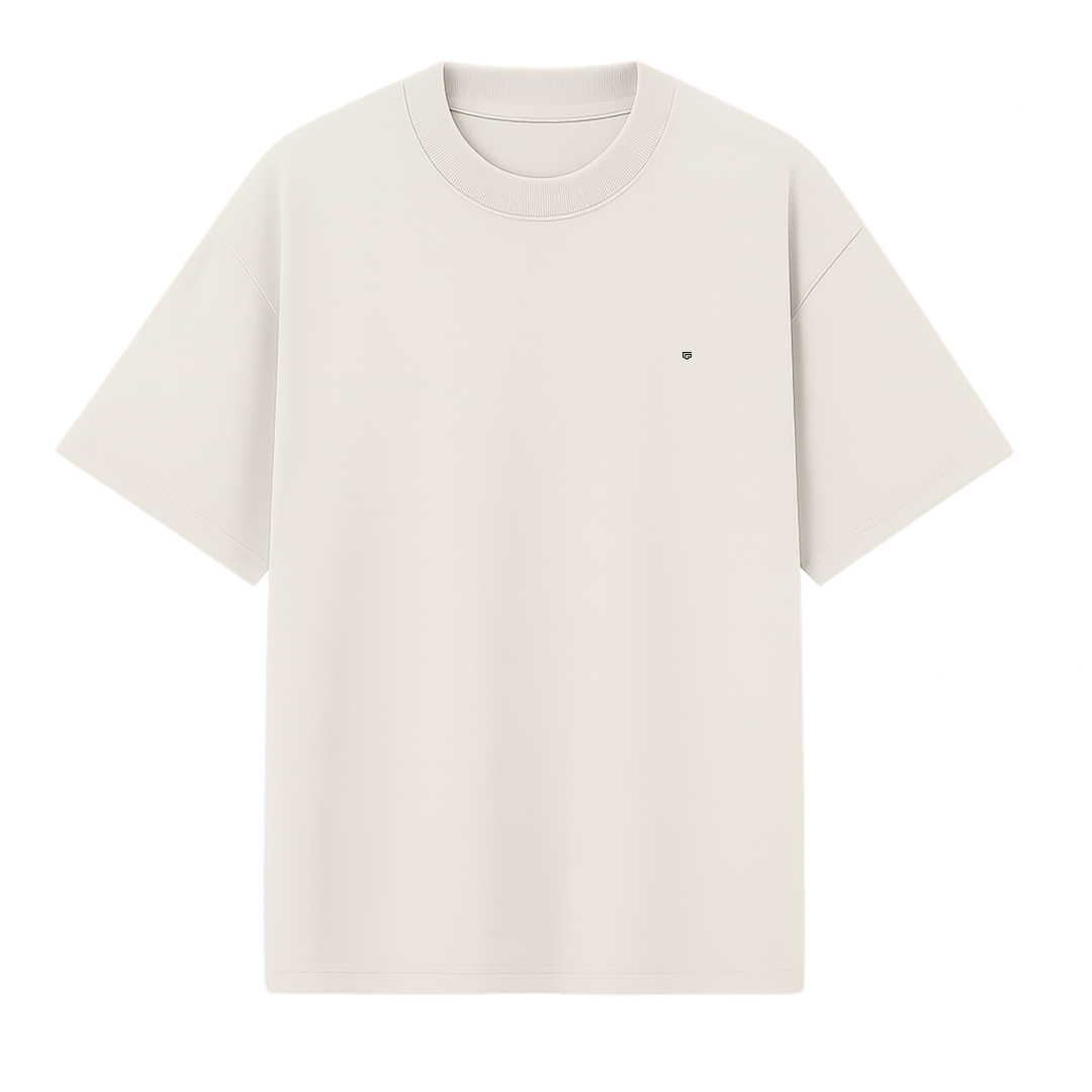 Camiseta Oversized Offwhite - Suedine