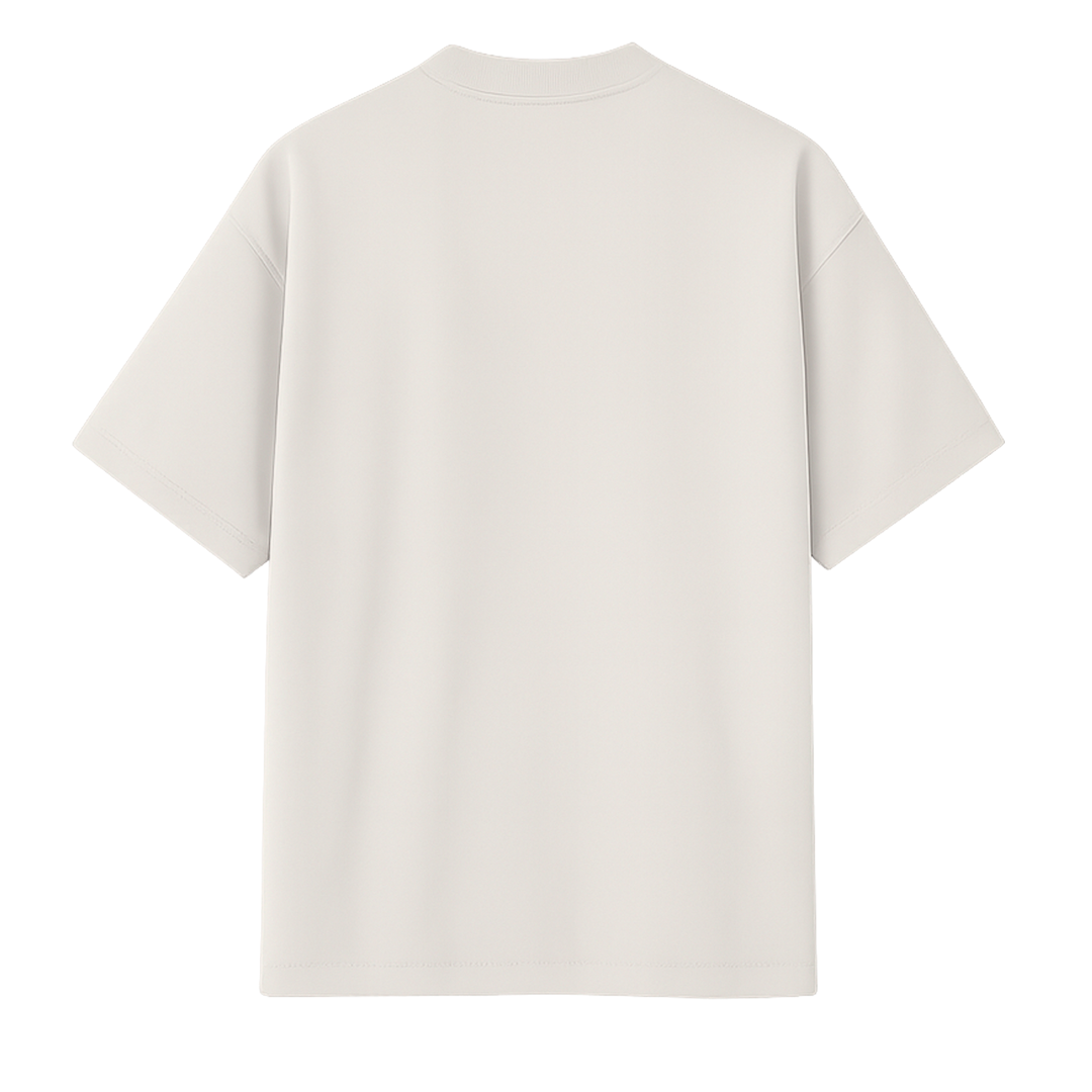 Camiseta Oversized Offwhite - Suedine