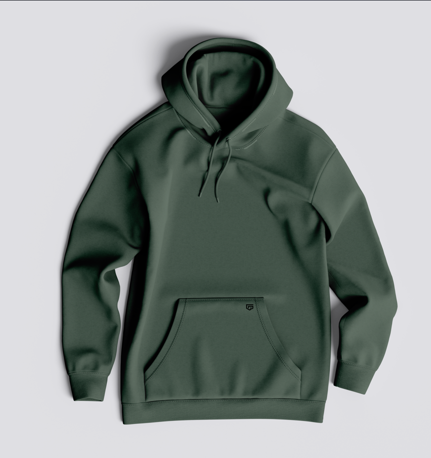 Moletom Canguru com Capuz - Verde Musgo