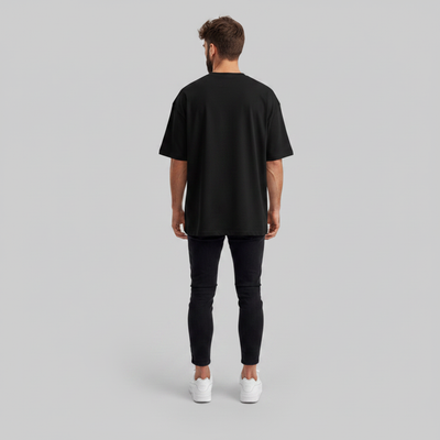 Camiseta Oversized Preta - Suedine