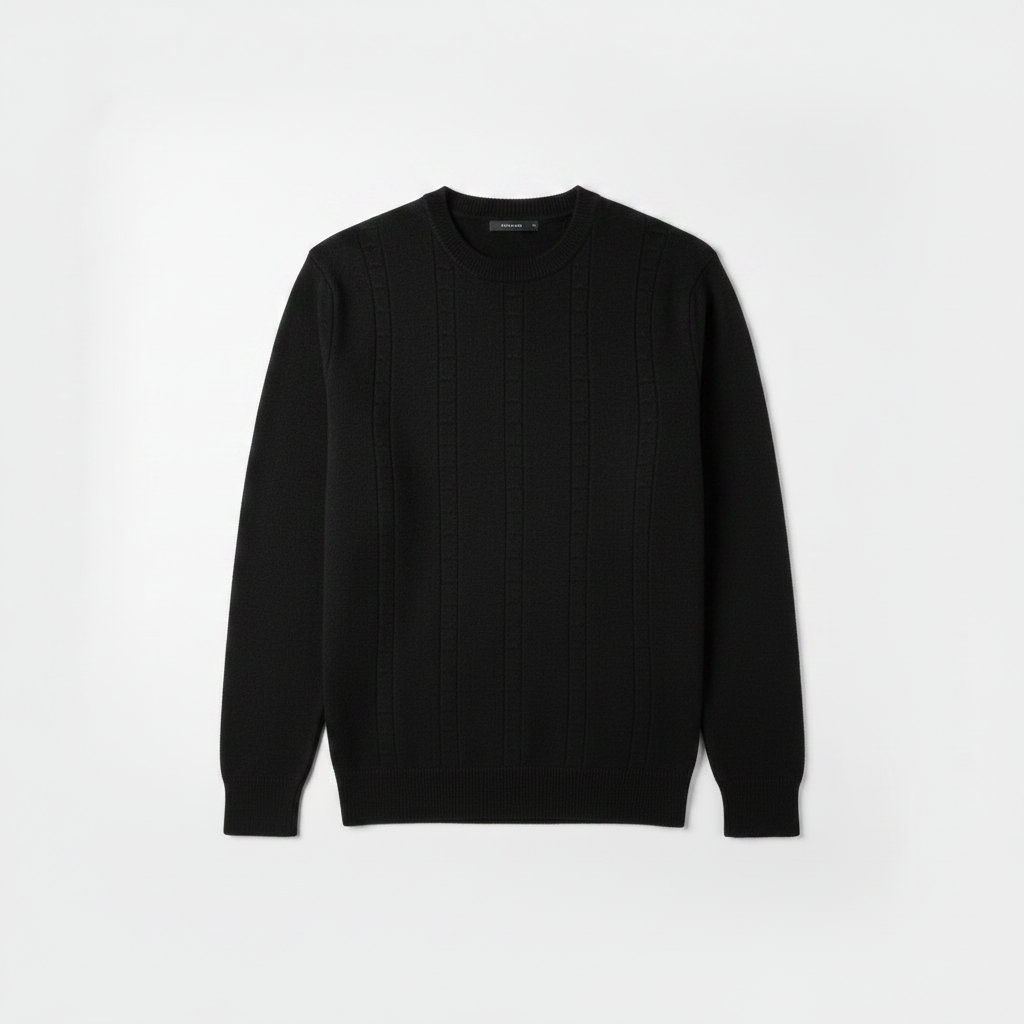 Suéter Básico Masculino Regular - Preto Lion