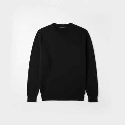 Suéter Básico Masculino Regular - Preto Lion