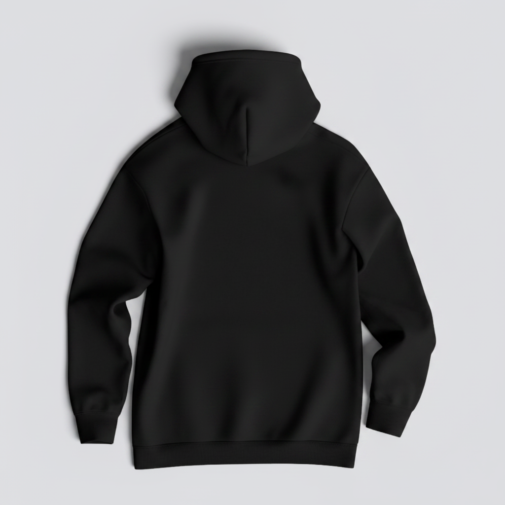 Moletom Canguru com Capuz - Preto
