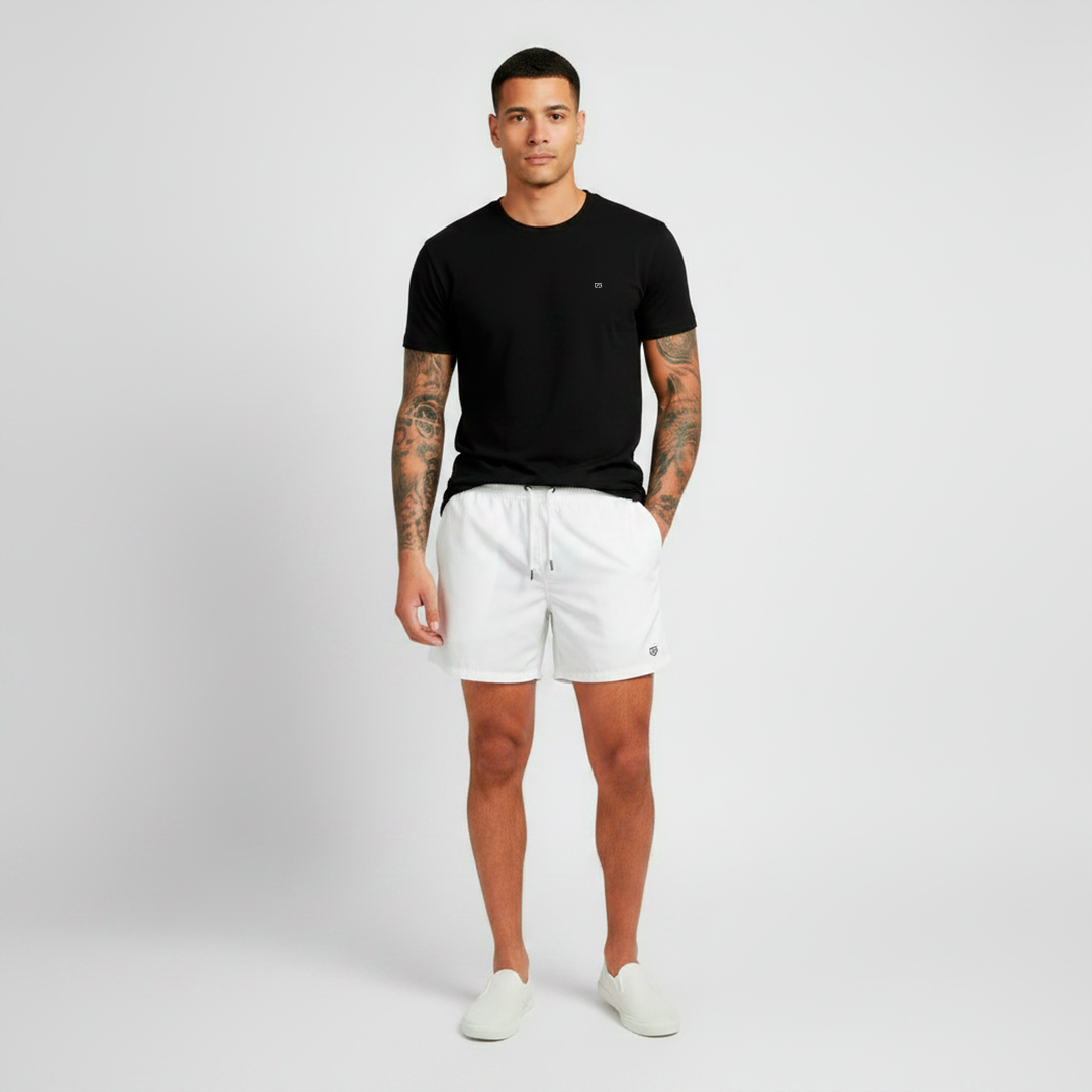 Short de Linho Masculino Branco